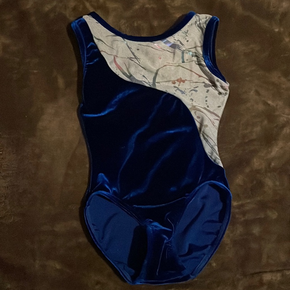 Mondor girls 6X-7 blue valor gymnastics leotard